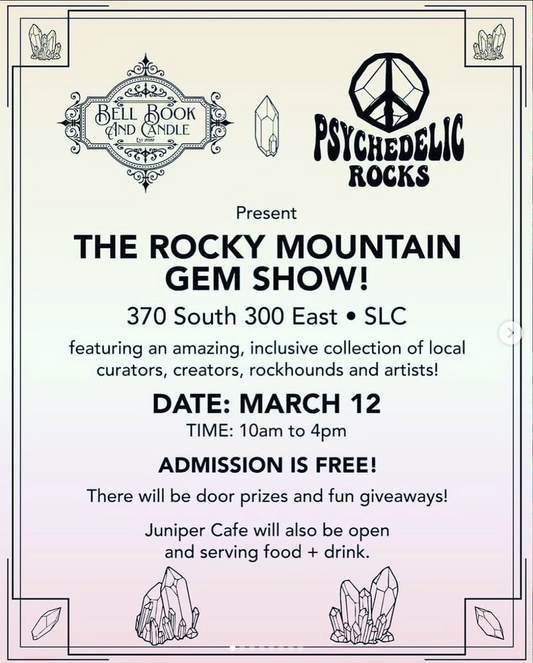 The Rocky Mountain Gem Show Flyer
